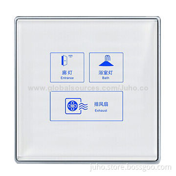 New 3-gang Screen Switch, White Glass and Bathroom Remote Control